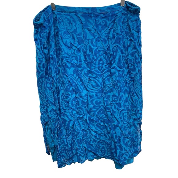 Notations clothing boho hippie skirt blue plus size 2x rayon - Picture 2 of 10